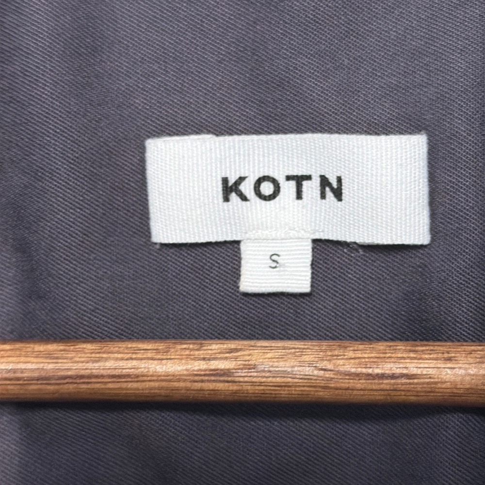 Kotn Lyocell Camp Collar Shirt Women Small Grey Boxy Relaxed Fit Gorp Minimalist - Picture 6 of 8